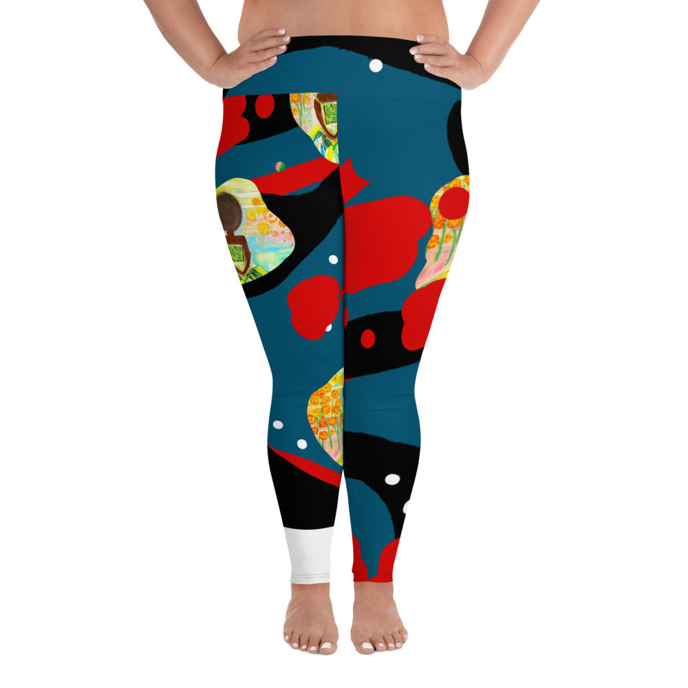 All-Over Print Plus Size Leggings