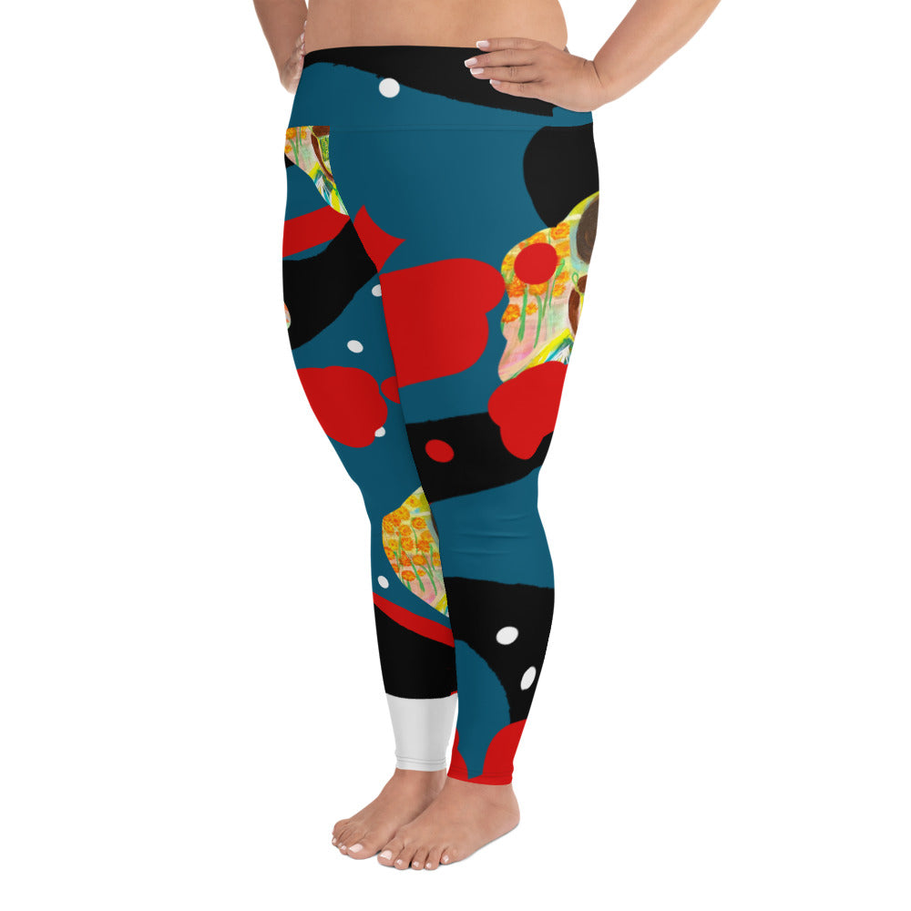 All-Over Print Plus Size Leggings