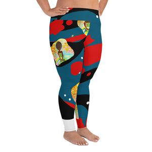 All-Over Print Plus Size Leggings